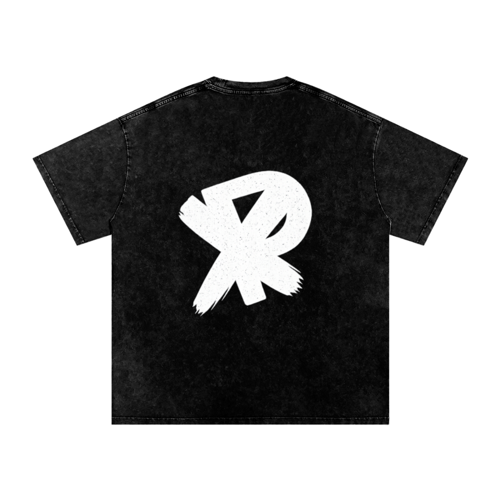 Snow Washed Oversized Cotton T-Shirt