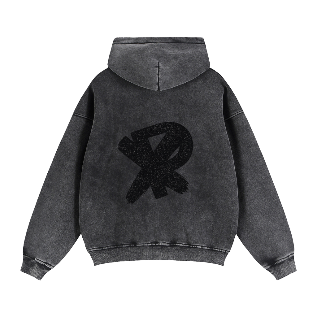Zip-Through Boxy Fleece Hoodie