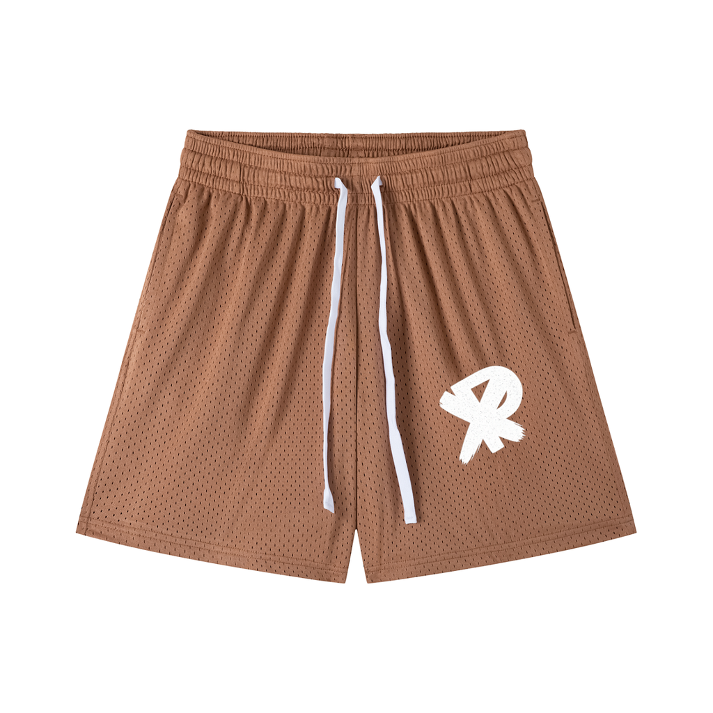Mesh Drawstring Shorts