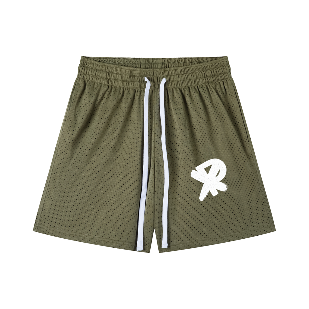 Mesh Drawstring Shorts
